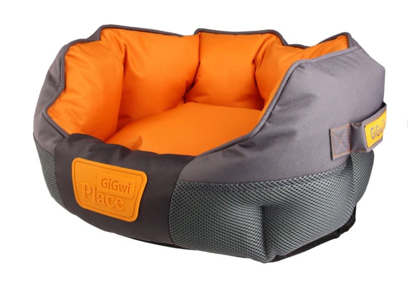 GIGWI GIG PLACE SOFT BED CANVAS, TPR GRAY&ORANGE3