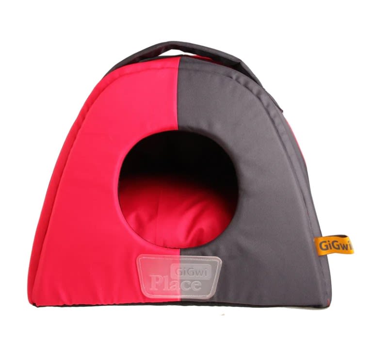 GIGWI PLACE CAMA IGLÚ, TPR ROSADO & GRIS1