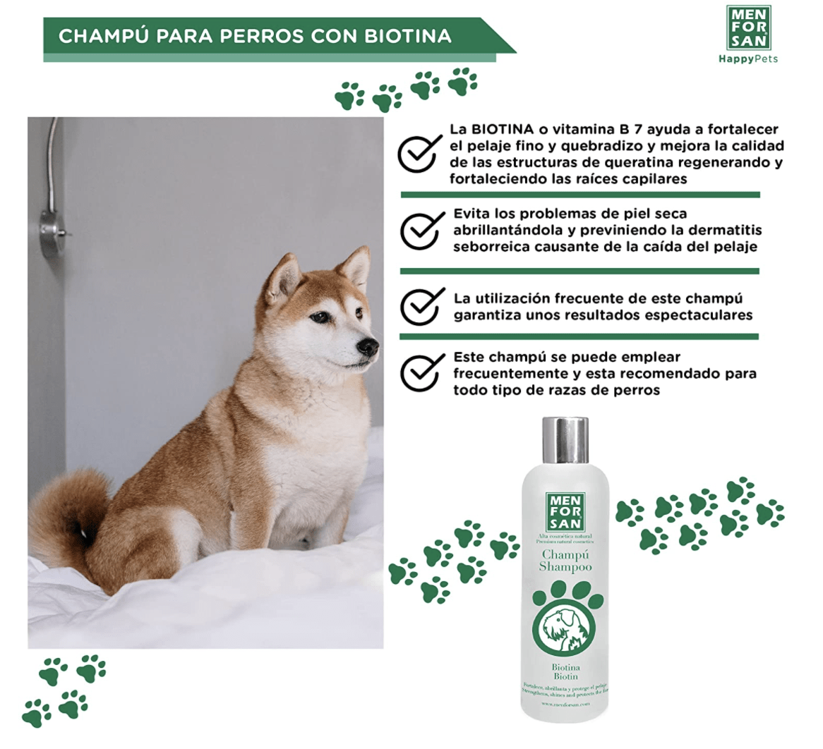 MEN FOR SAN Champú para perros con Biotina 300ml3