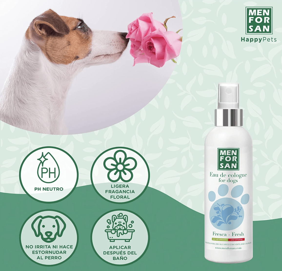 Men For San colonia FRESH para perros 125ML2