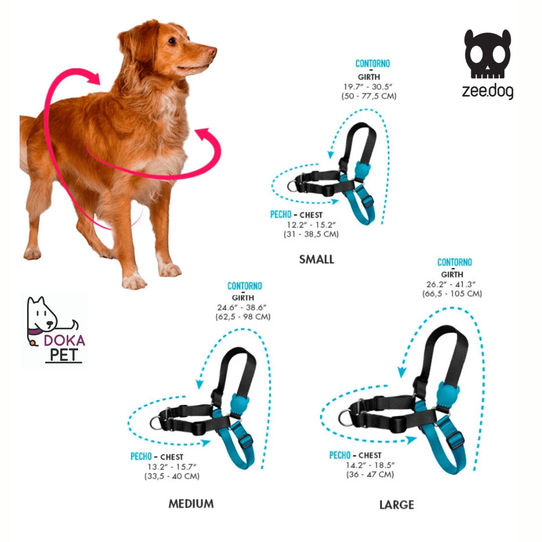 ZEEDOG SOFT WALK HARNESS NEON CORAL5