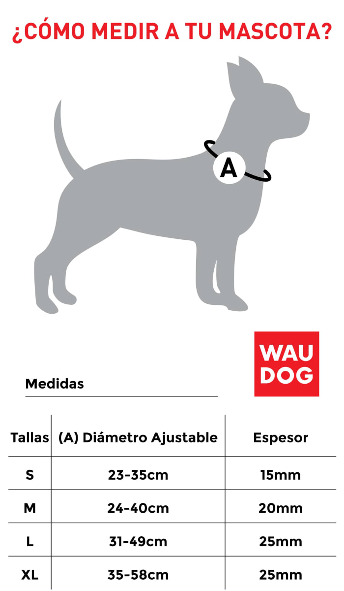 WAUDOG COLLAR SUPERMAN HERO - HEBILLA METAL - PLACA QR3