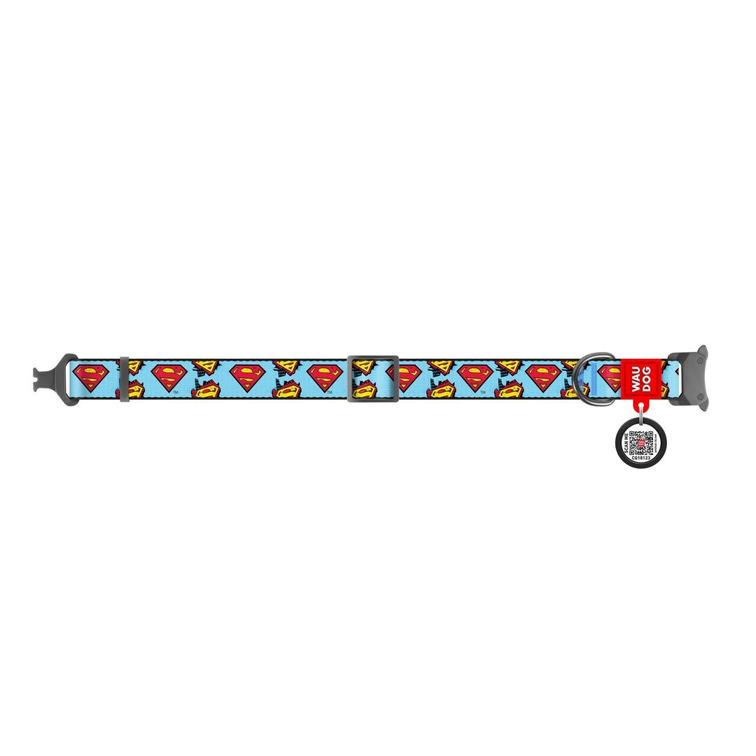 WAUDOG COLLAR SUPERMAN - HEBILLA METAL - PLACA QR2