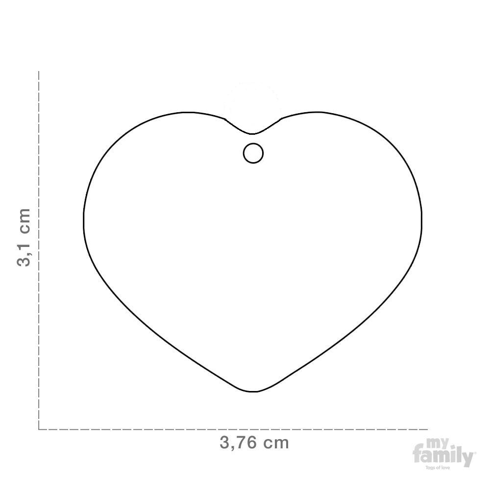 MY FAMILY PLACA ALUMINIO CORAZON AZUL3