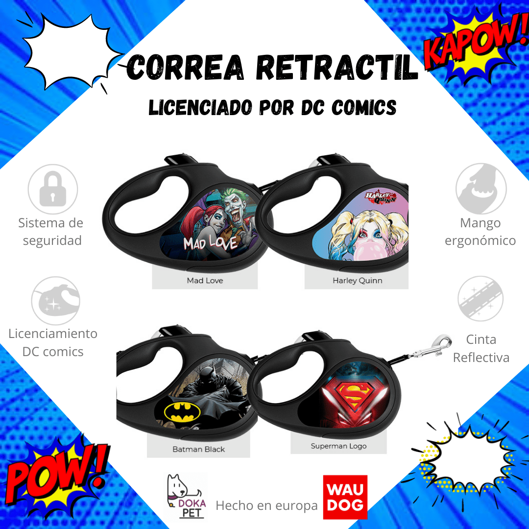 WAUDOG CORREA RETRACTIL SUPERMAN LOGO3