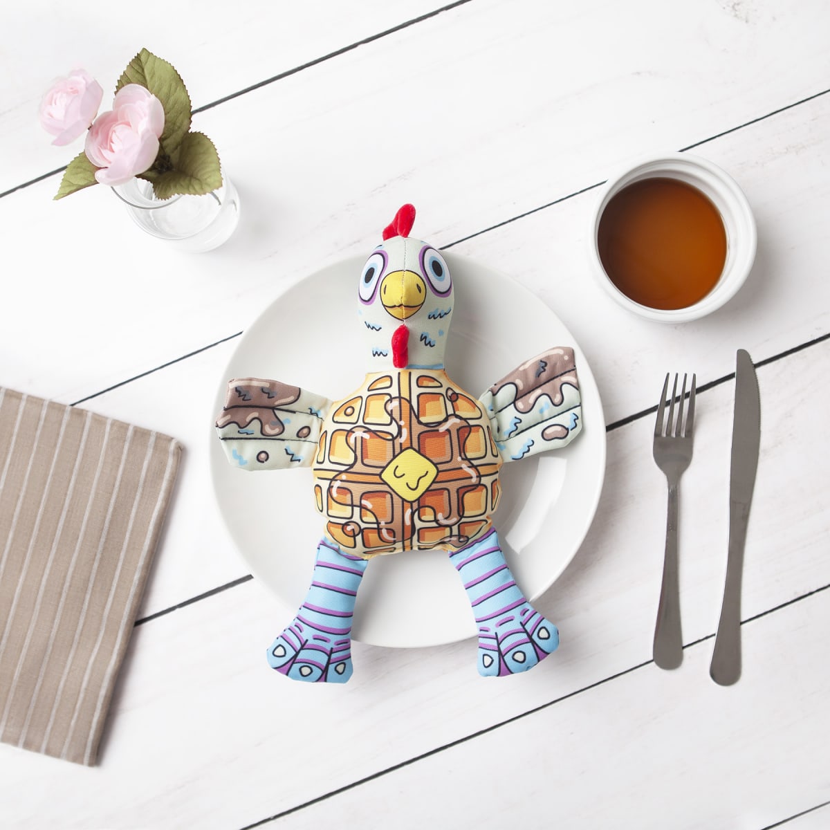 FAT CAT Foodies Chicken ‘n Waffles Dog3