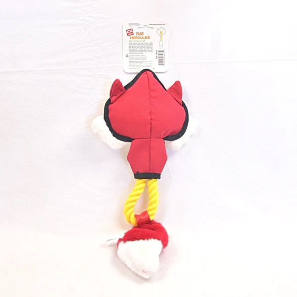 HÉRCULES ZORRO ROJO GIGWI - Juguete jalador con chirriador y sonido de papel arrugado en el interior2