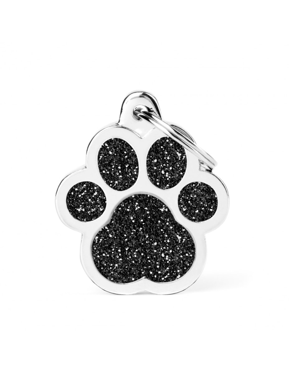 MY FAMILY PLACA PATITA NEGRA CON PURPURINA1