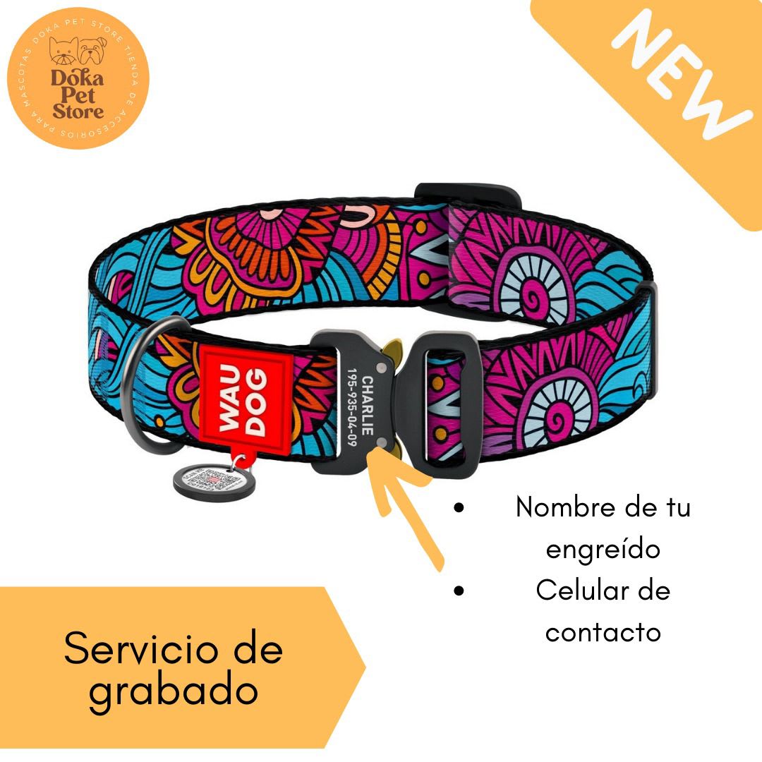 Servicio de Personalización GRABADO Collar Waudog1