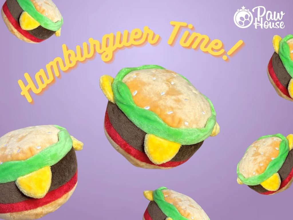 PAW HOUSE PELUCHE HAMBURGER - Sonido papel arrugado + chirriador1