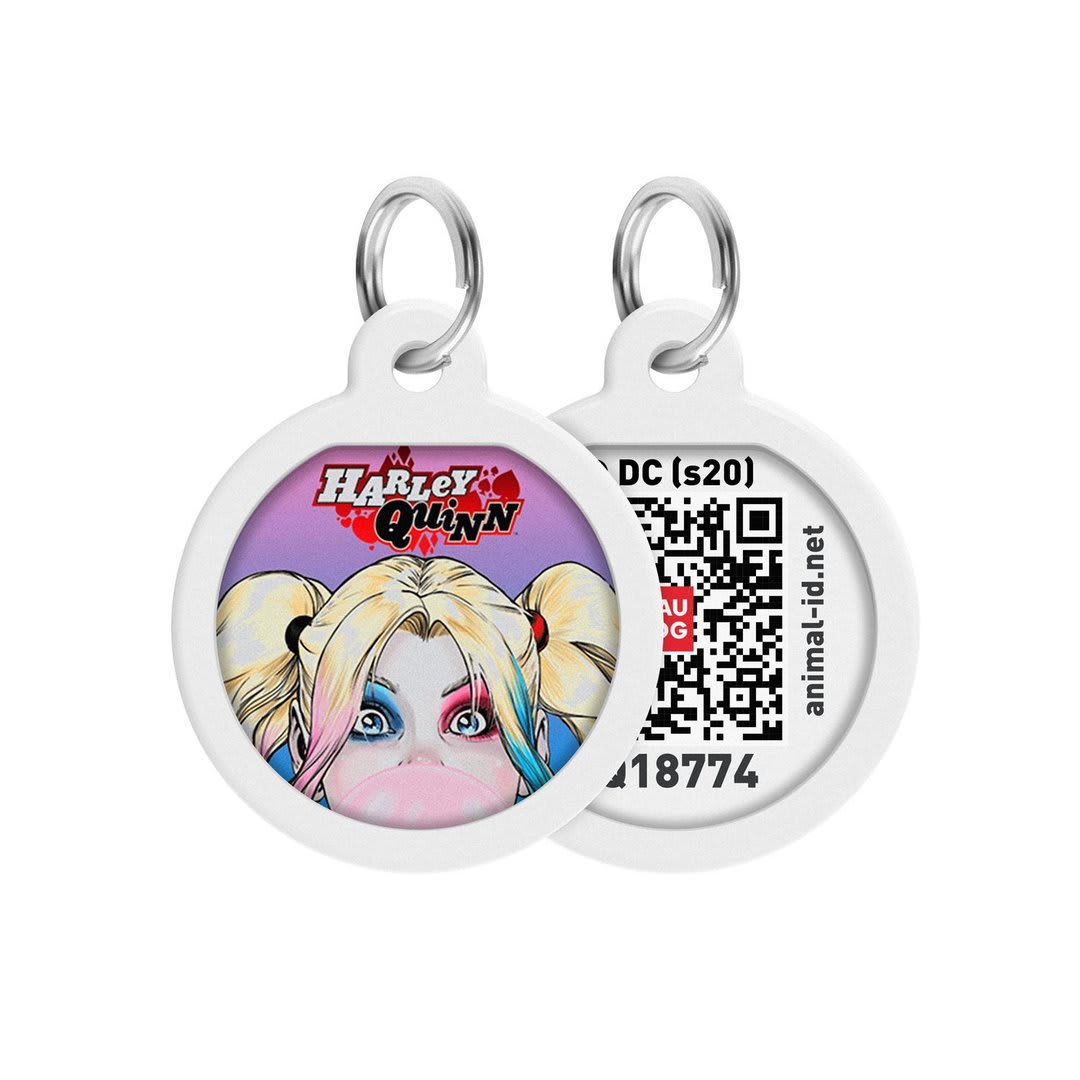 WAUDOG PLACA IDENTIFICACION SMART ID - HARLEY QUINN - DC COMICS - APP GRATIS1