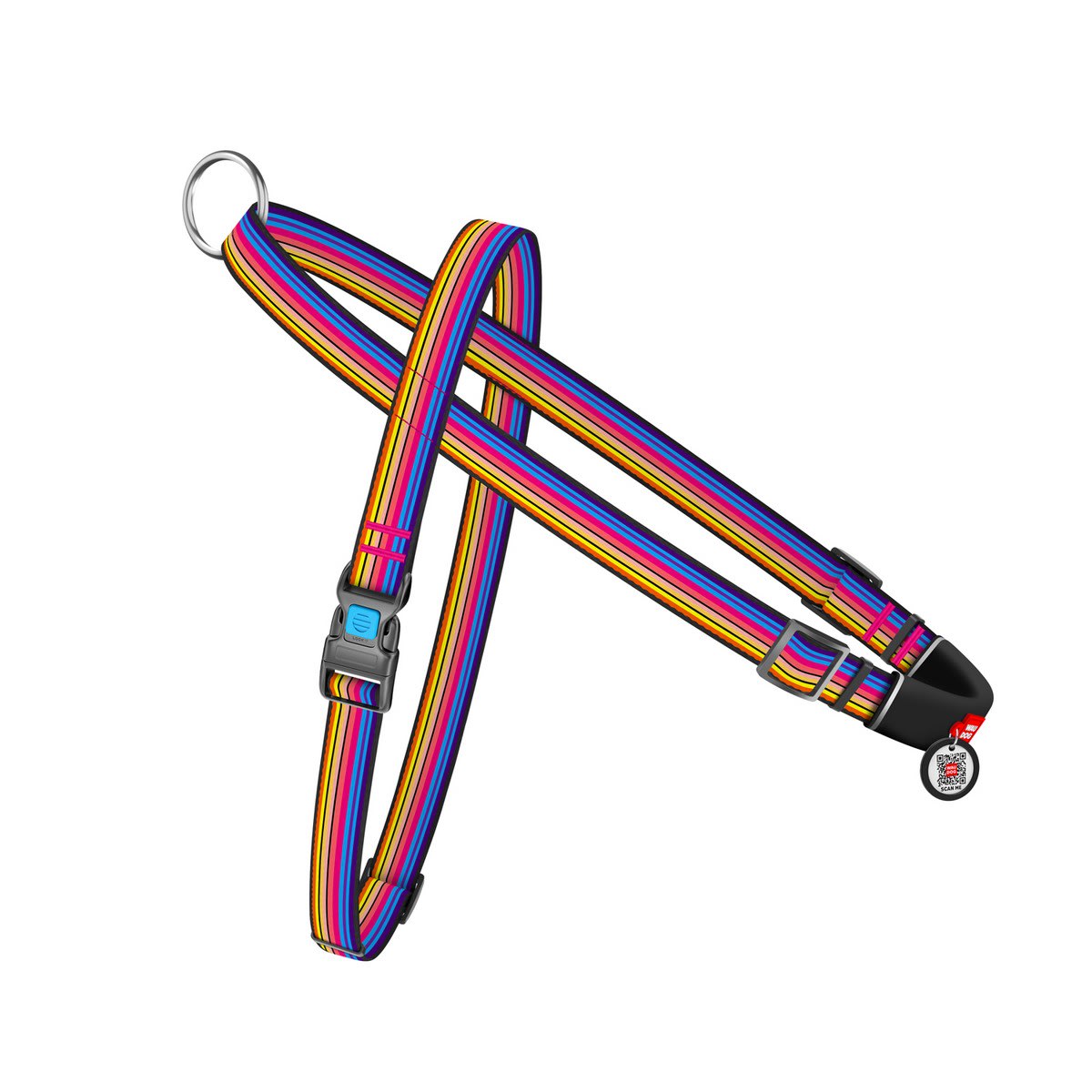 WAUDOG ARNES OVERHEAD LINEA1 - HEBILLA FASTEX - PLACA QR1