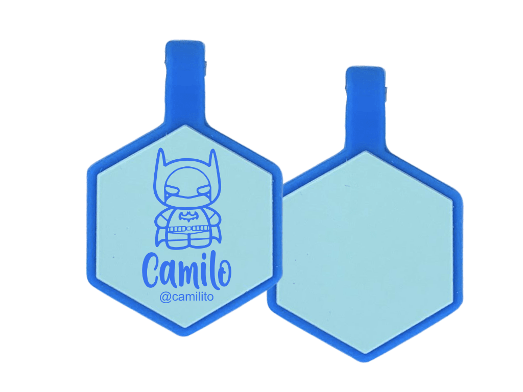 PLACA DE IDENTIFICACIÓN HEXÁGONO - BATMAN13