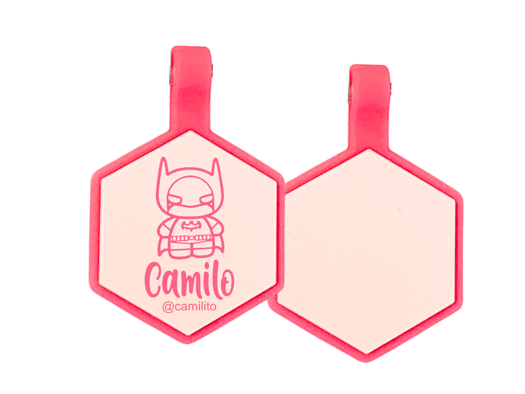 PLACA DE IDENTIFICACIÓN HEXÁGONO - BATMAN14