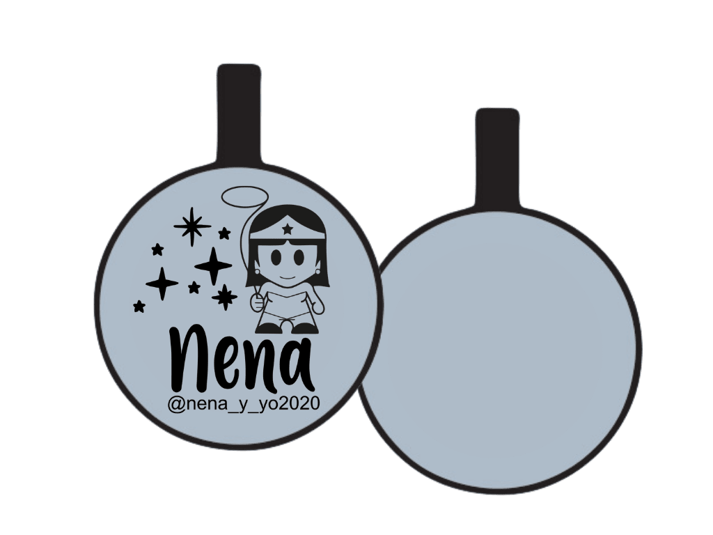 PLACA DE IDENTIFICACIÓN CIRCULO - WONDER WOMAN6