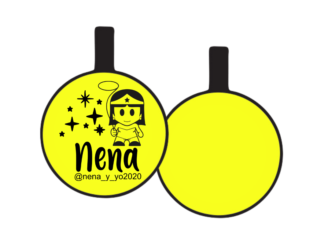 PLACA DE IDENTIFICACIÓN CIRCULO - WONDER WOMAN7