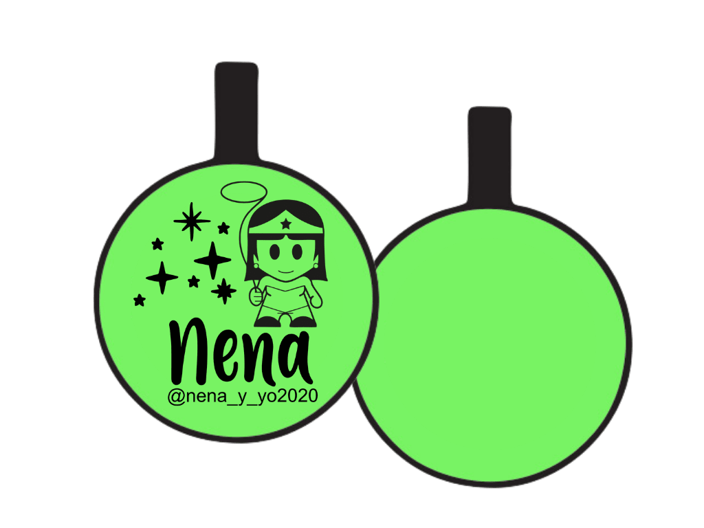 PLACA DE IDENTIFICACIÓN CIRCULO - WONDER WOMAN8