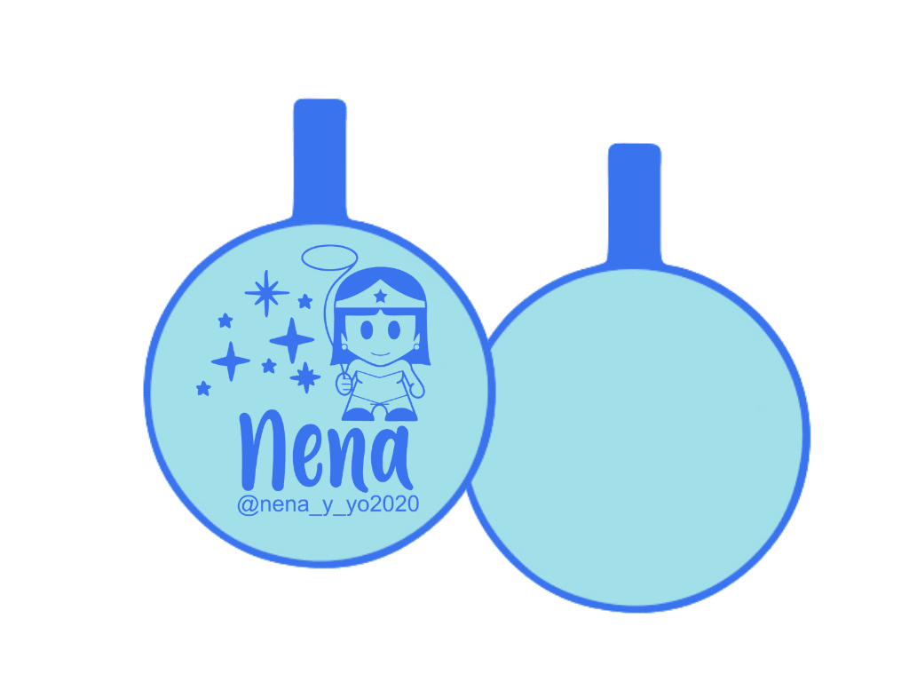 PLACA DE IDENTIFICACIÓN CIRCULO - WONDER WOMAN13