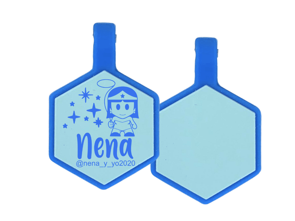 PLACA DE IDENTIFICACIÓN HEXÁGONO - WONDER WOMAN13