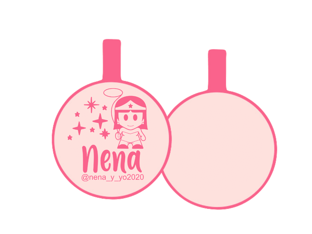 PLACA DE IDENTIFICACIÓN CIRCULO - WONDER WOMAN14