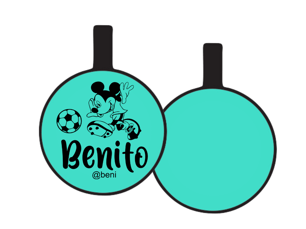 PLACA DE IDENTIFICACIÓN CIRCULO - MICKEY SPORT4