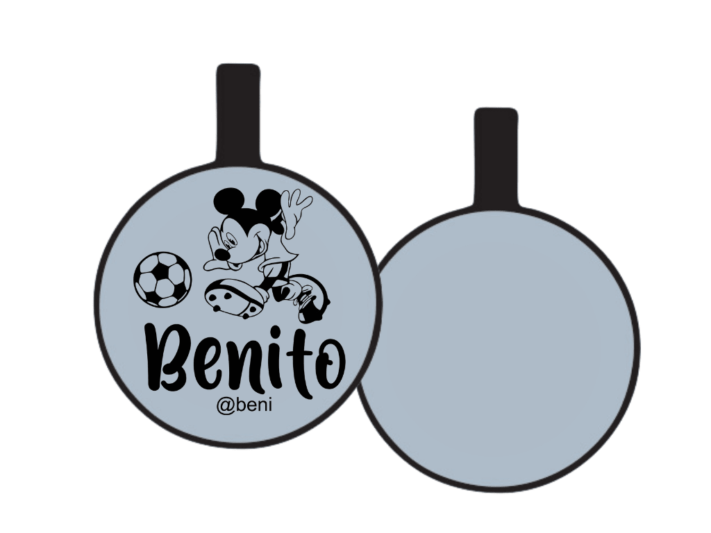 PLACA DE IDENTIFICACIÓN CIRCULO - MICKEY SPORT6