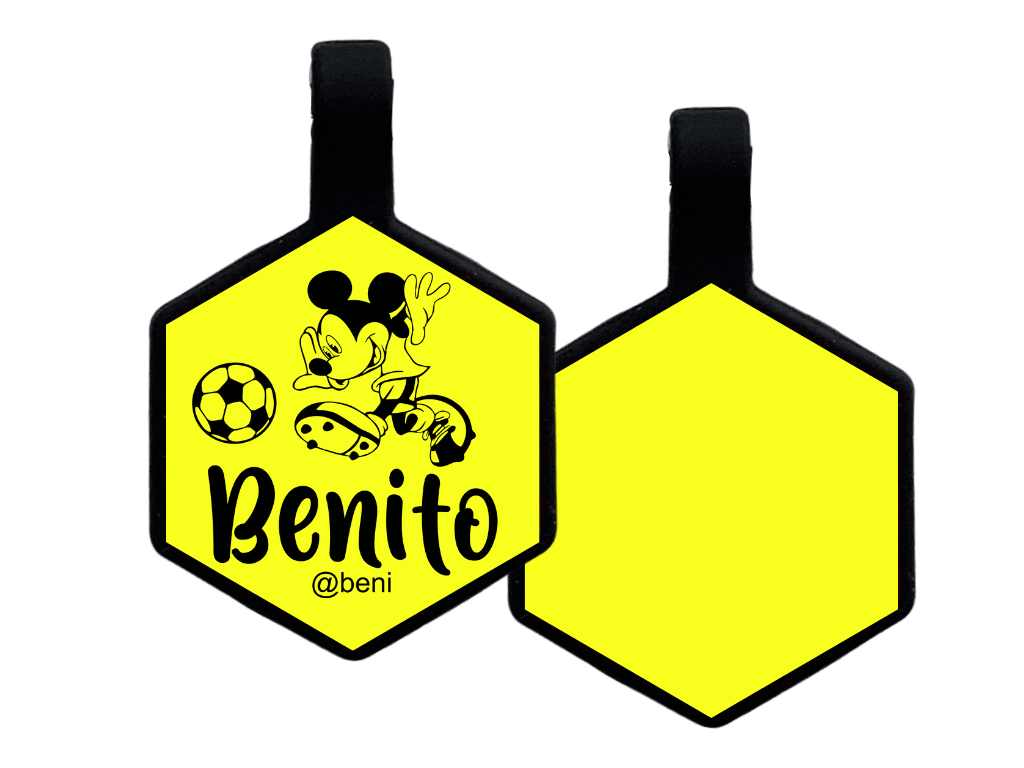 PLACA DE IDENTIFICACIÓN HEXÁGONO - MICKEY SPORT7
