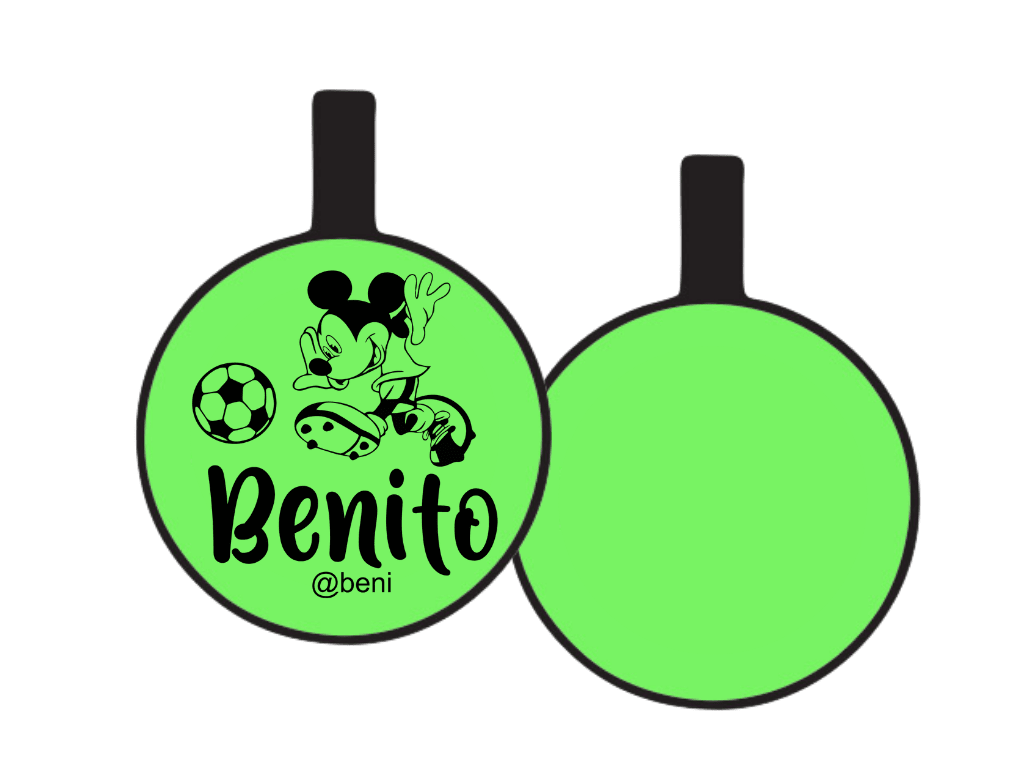 PLACA DE IDENTIFICACIÓN CIRCULO - MICKEY SPORT8