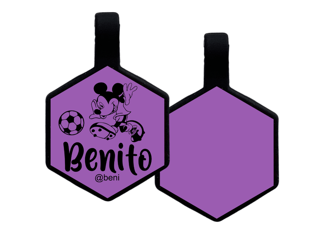 PLACA DE IDENTIFICACIÓN HEXÁGONO - MICKEY SPORT9