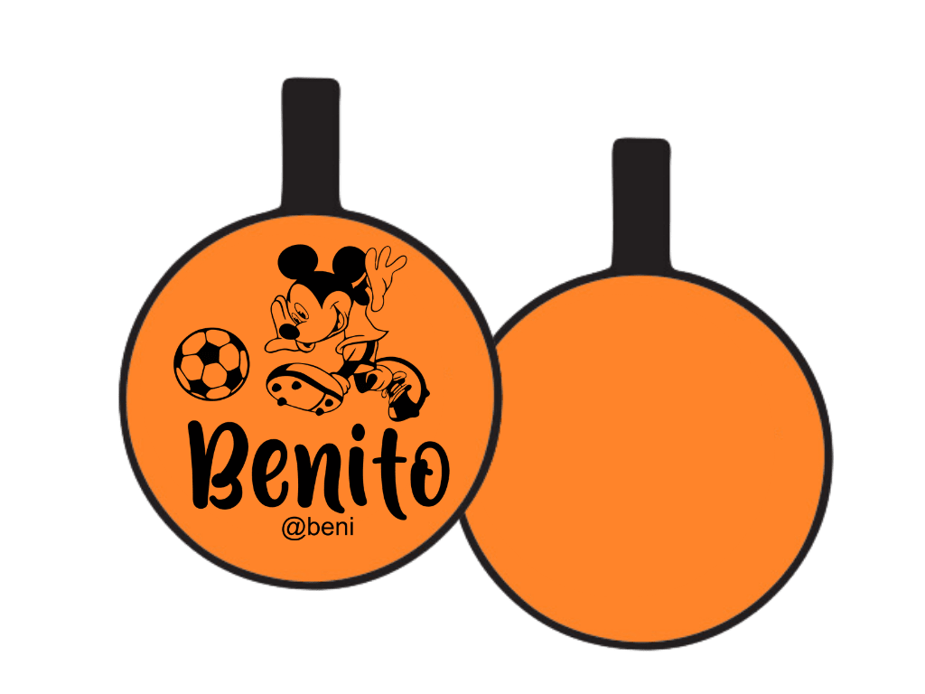 PLACA DE IDENTIFICACIÓN CIRCULO - MICKEY SPORT10