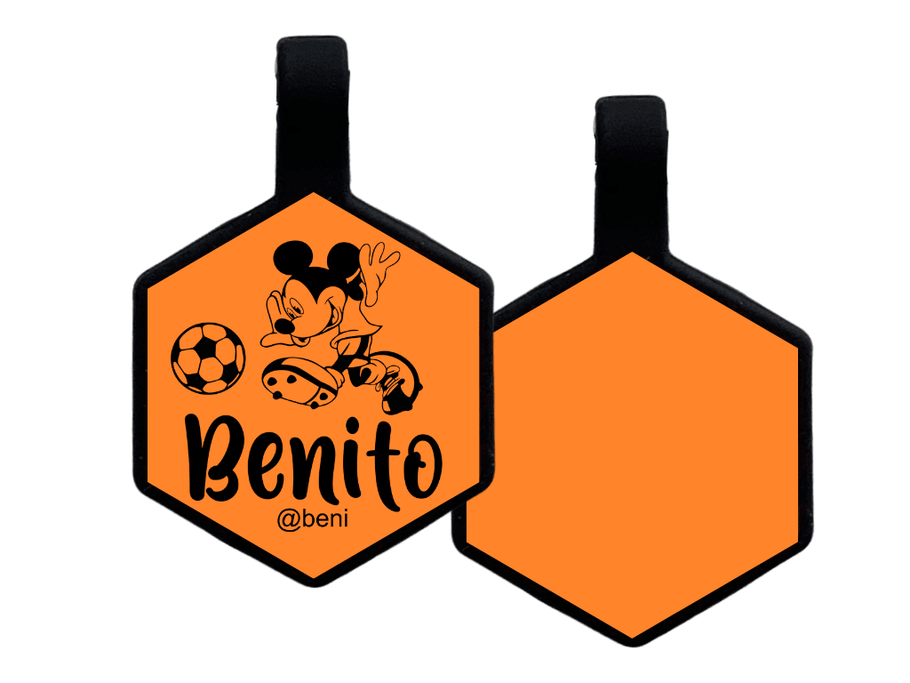 PLACA DE IDENTIFICACIÓN HEXÁGONO - MICKEY SPORT10