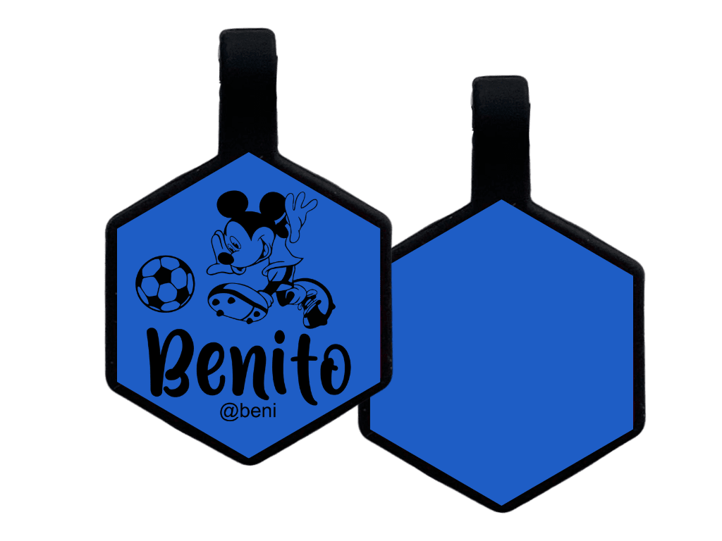 PLACA DE IDENTIFICACIÓN HEXÁGONO - MICKEY SPORT11