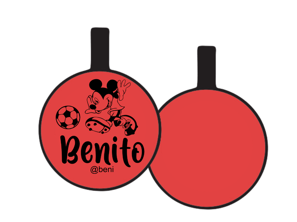 PLACA DE IDENTIFICACIÓN CIRCULO - MICKEY SPORT12