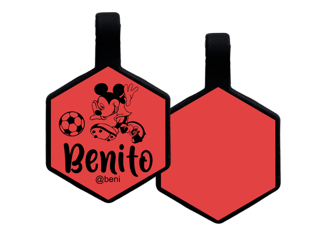PLACA DE IDENTIFICACIÓN HEXÁGONO - MICKEY SPORT12