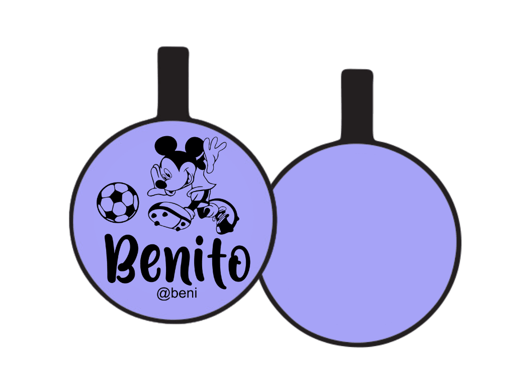 PLACA DE IDENTIFICACIÓN CIRCULO - MICKEY SPORT13
