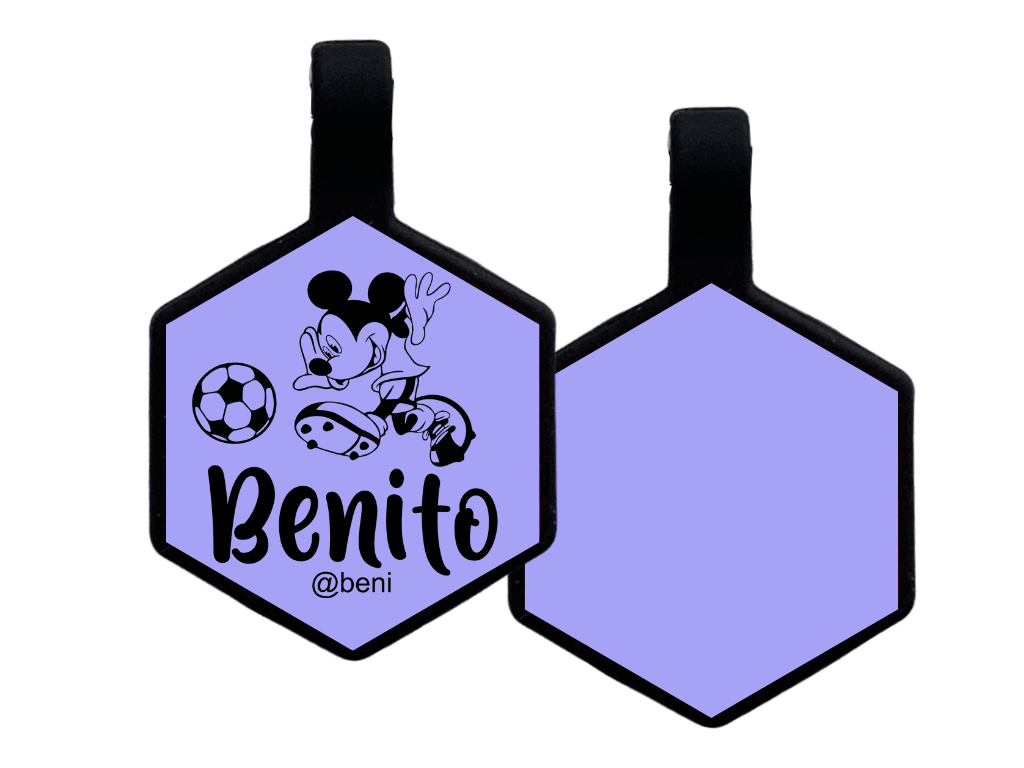 PLACA DE IDENTIFICACIÓN HEXÁGONO - MICKEY SPORT13