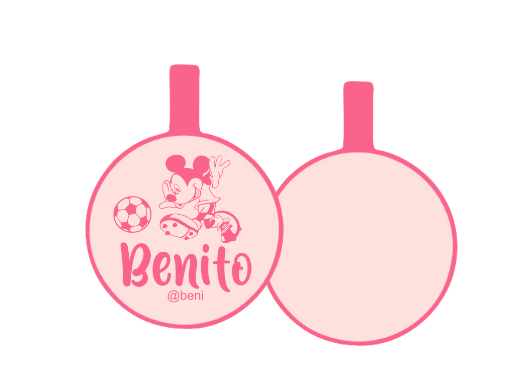 PLACA DE IDENTIFICACIÓN CIRCULO - MICKEY SPORT14