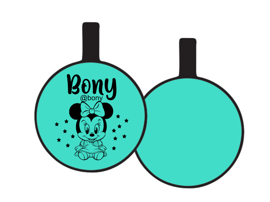 PLACA DE IDENTIFICACIÓN CIRCULO - BABY MINIE4