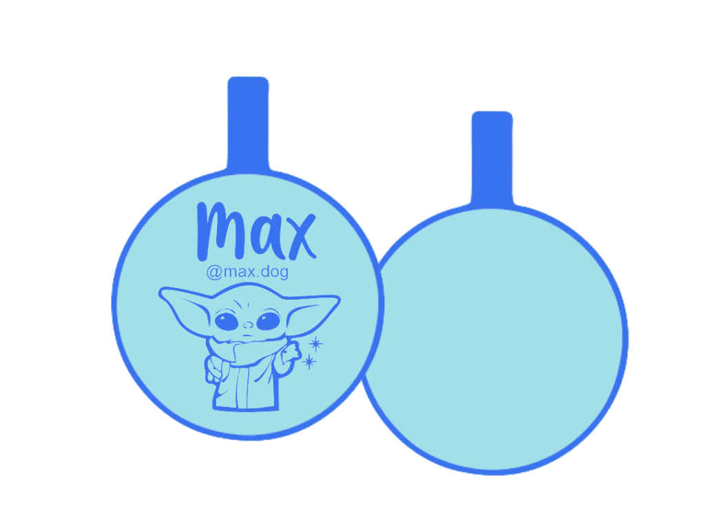 PLACA DE IDENTIFICACIÓN CIRCULO - BABY YODA13