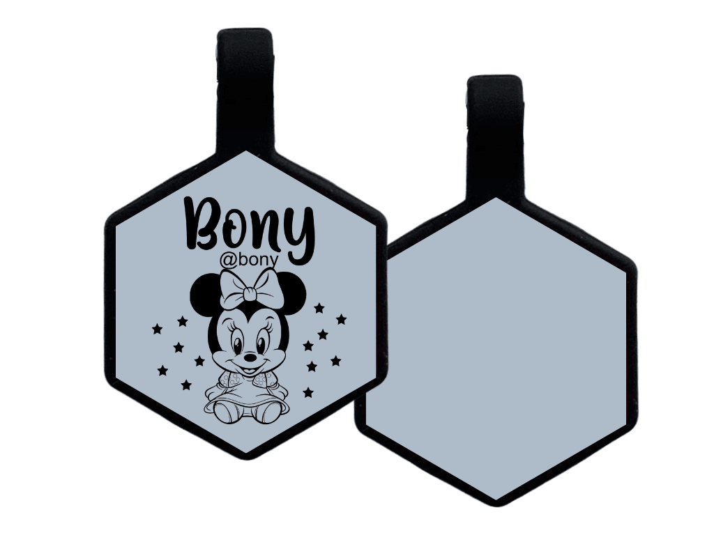 PLACA DE IDENTIFICACIÓN HEXÁGONO - BABY MINIE6