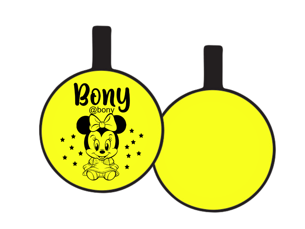 PLACA DE IDENTIFICACIÓN CIRCULO - BABY MINIE7