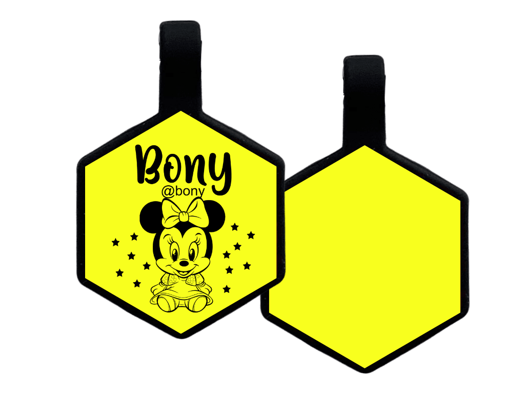 PLACA DE IDENTIFICACIÓN HEXÁGONO - BABY MINIE7