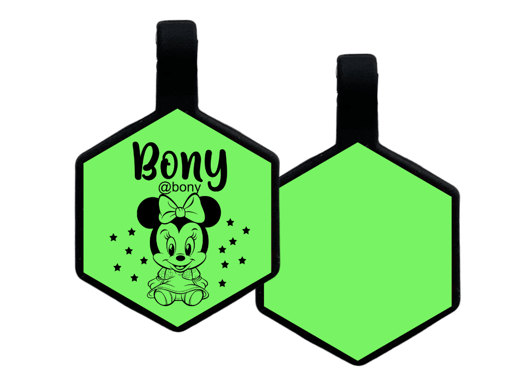 PLACA DE IDENTIFICACIÓN HEXÁGONO - BABY MINIE8