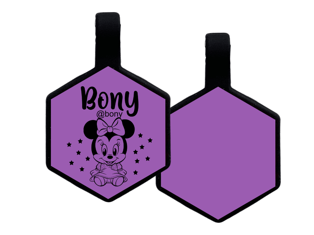 PLACA DE IDENTIFICACIÓN HEXÁGONO - BABY MINIE9