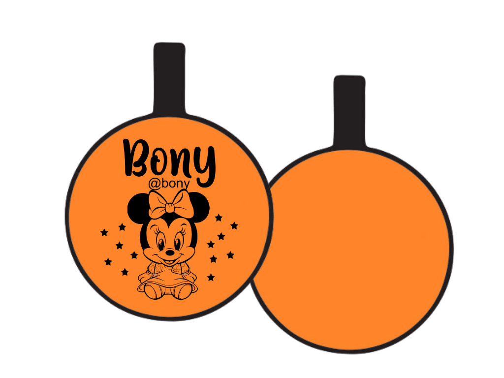 PLACA DE IDENTIFICACIÓN CIRCULO - BABY MINIE10