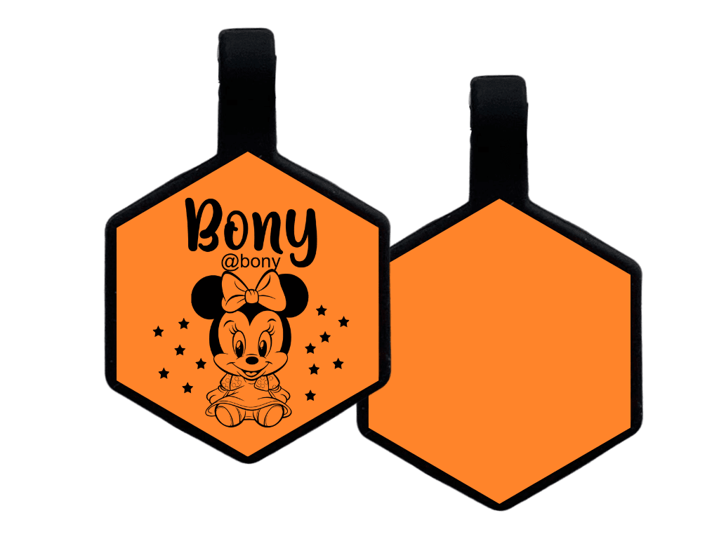 PLACA DE IDENTIFICACIÓN HEXÁGONO - BABY MINIE10