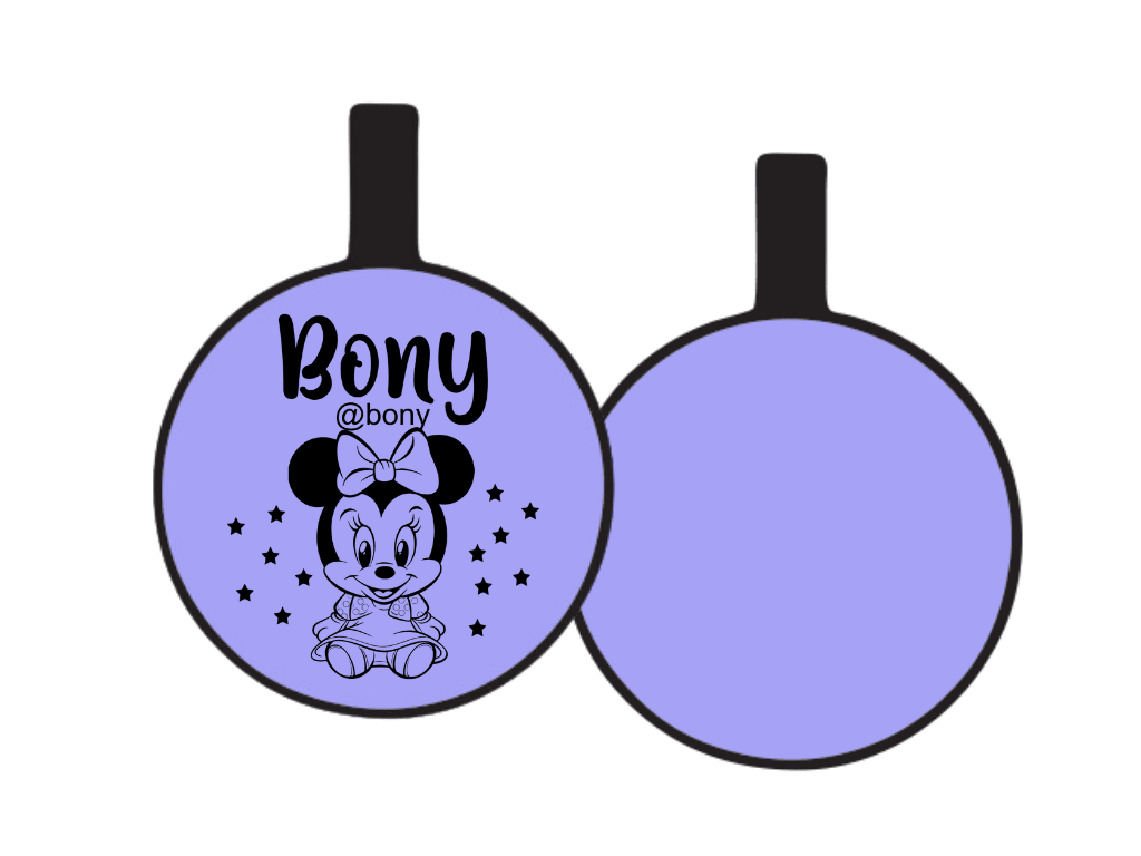 PLACA DE IDENTIFICACIÓN CIRCULO - BABY MINIE13