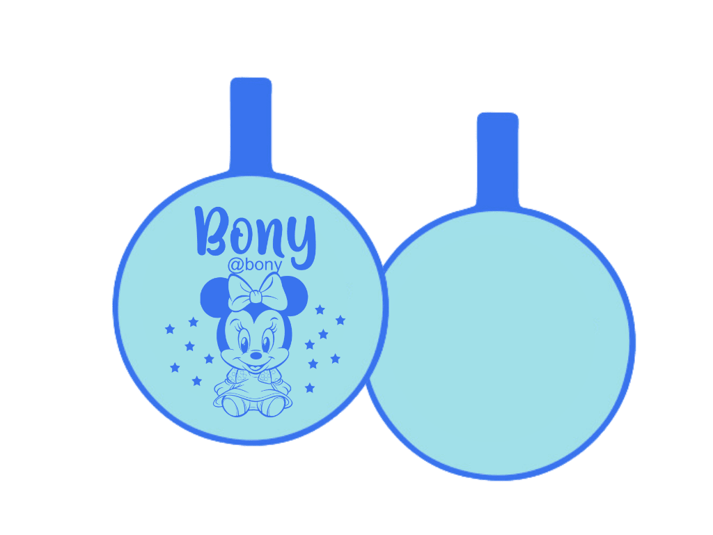 PLACA DE IDENTIFICACIÓN CIRCULO - BABY MINIE14