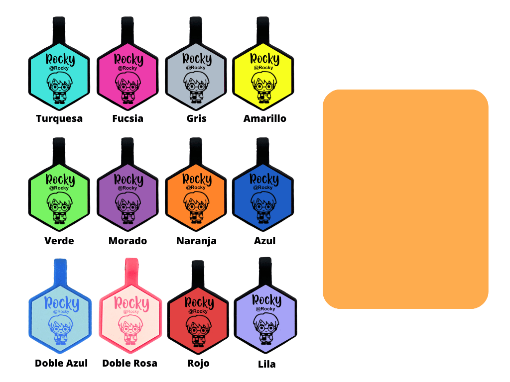 PLACA DE IDENTIFICACIÓN HEXÁGONO - HARRY POTTER2