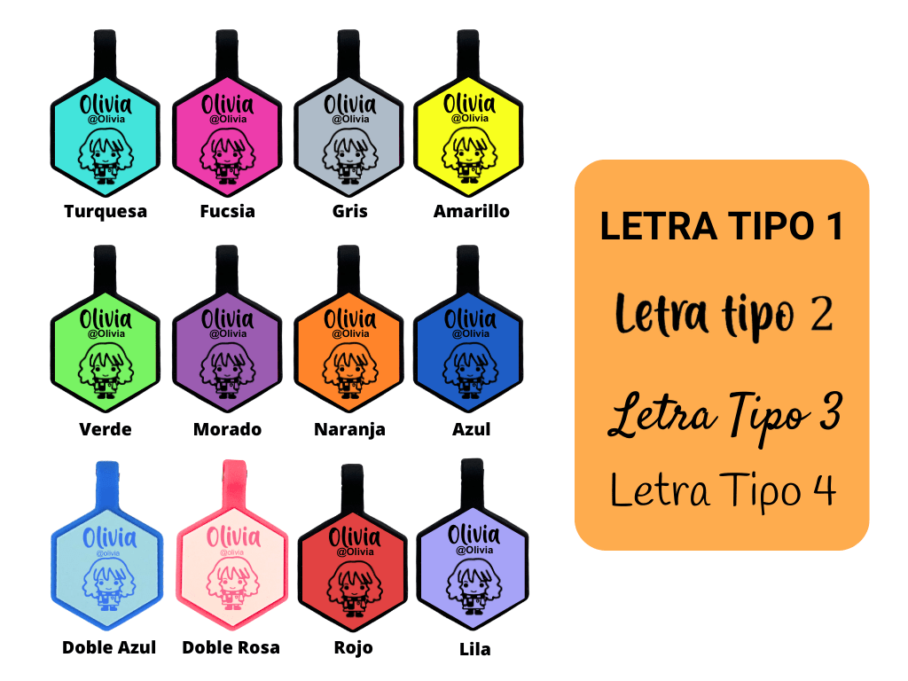 PLACA DE IDENTIFICACIÓN HEXÁGONO - HERMIONE GRANGER2